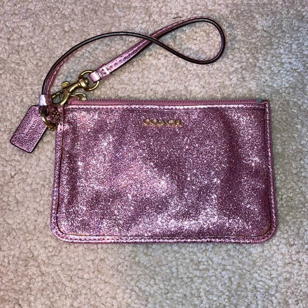 Coach pink wristlet